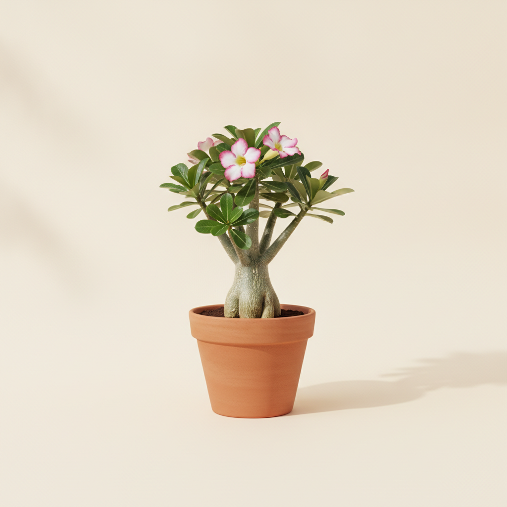 Woestijnroos — Adenium obesum (illustratie)