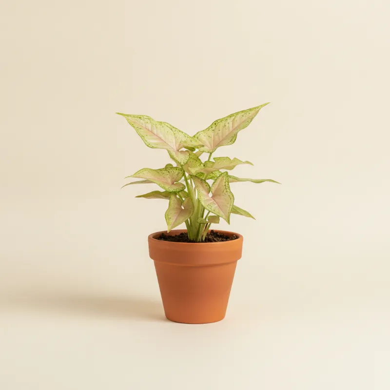 Pijlpuntplant — Syngonium podophyllum 'Milk Confetti' (illustratie)