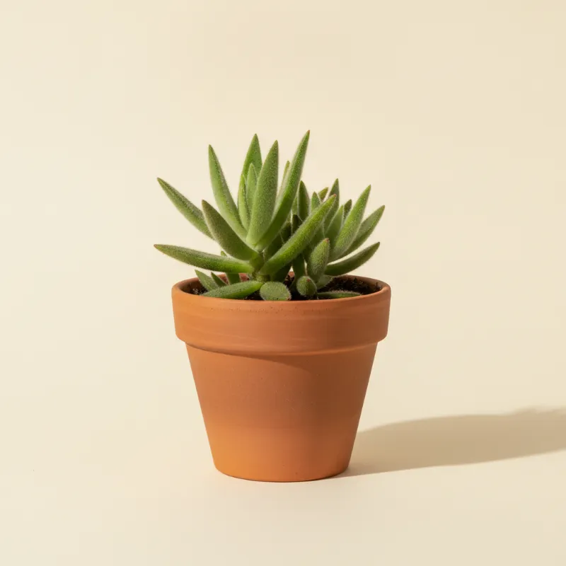 Jadeplant — Crassula mesembryanthemoides (illustratie)