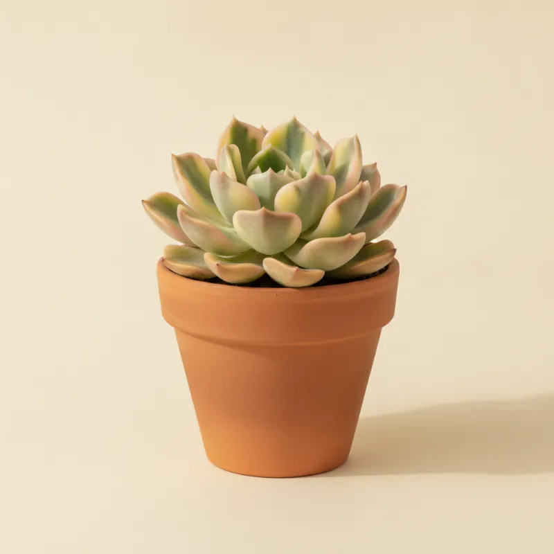 Echeveria — Echeveria 'Bradburiana Variegata' (illustratie)