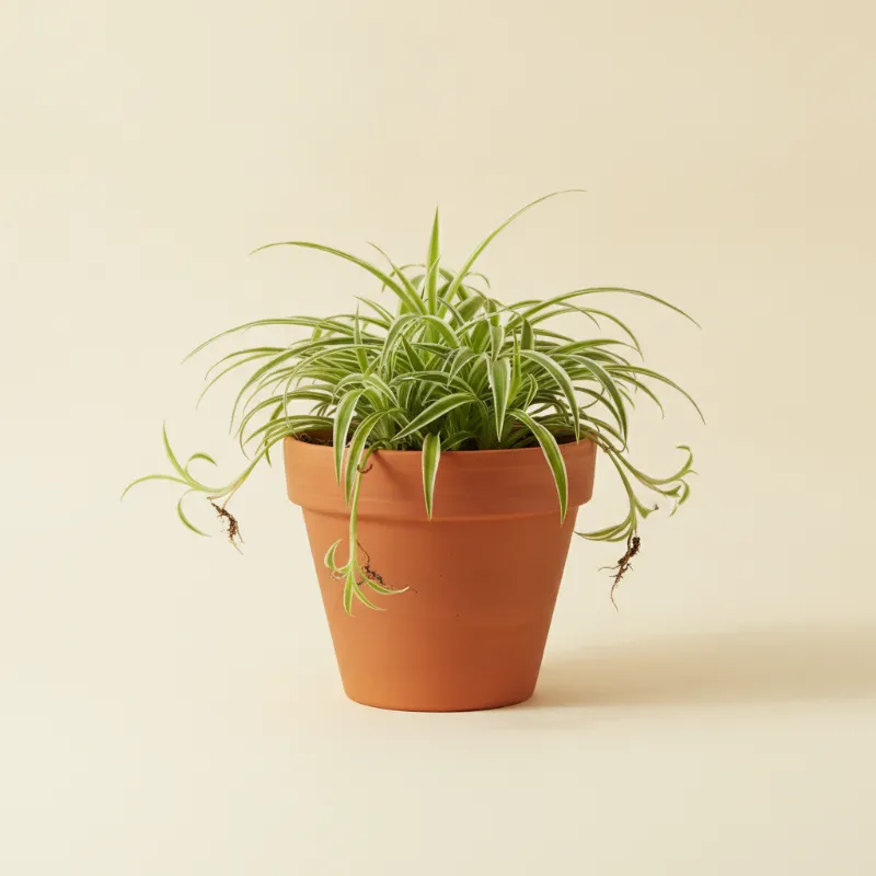 Graslelie — Chlorophytum comosum 'Variegatum' (illustratie)