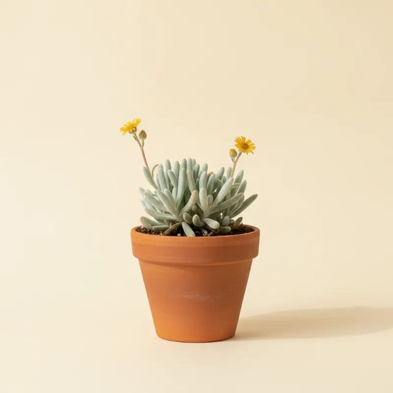 Erwtenplant — Senecio scaposus (illustratie)