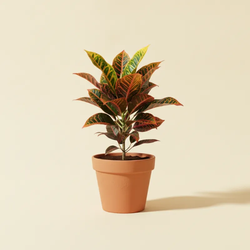 Croton — Codiaeum variegatum 'Petra' (illustratie)