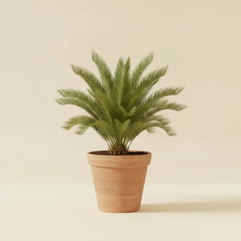 Cycas palmvaren — Cycas revoluta (illustratie)