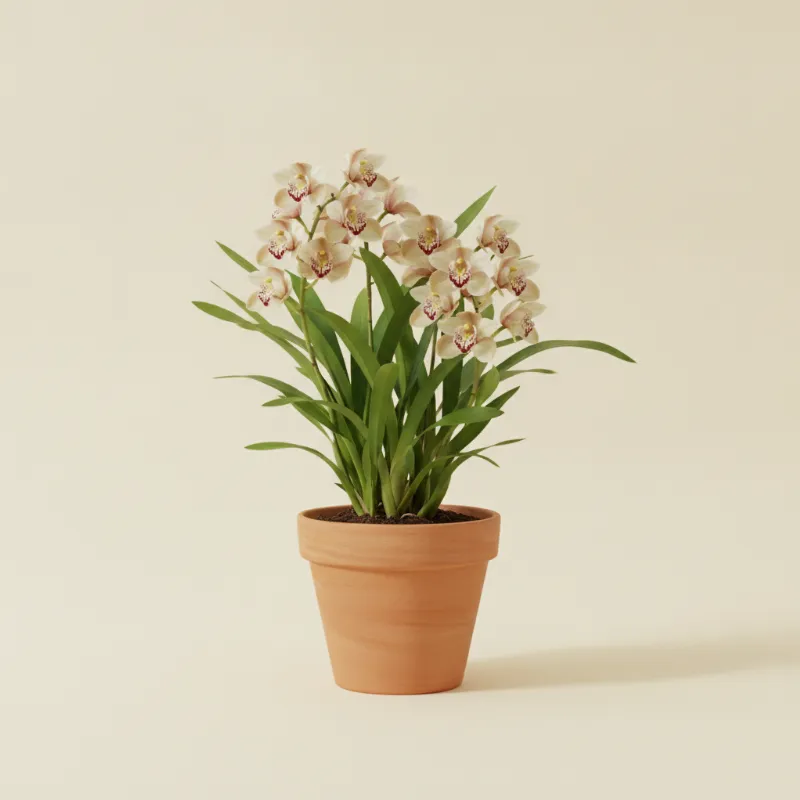 Cymbidium orchidee — Cymbidium (illustratie)