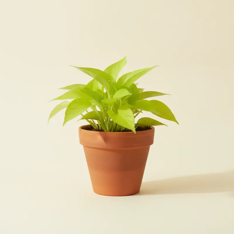 Drakenklimop — Epipremnum aureum 'Neon' (illustratie)