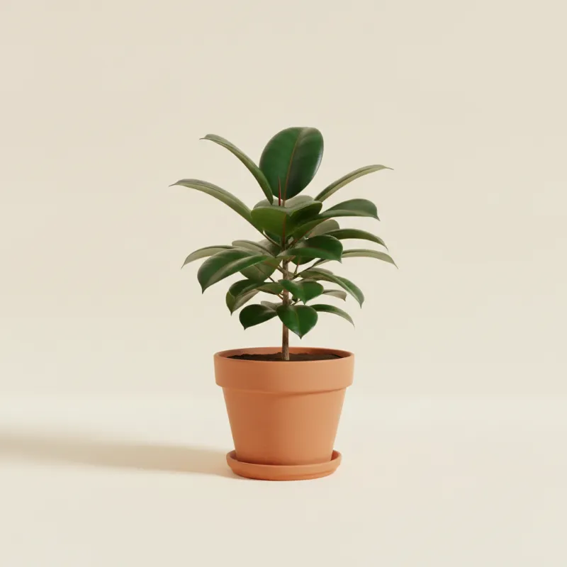 Ficus — Ficus elastica (illustratie)