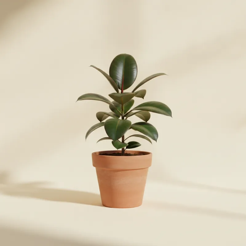 Ficus — Ficus elastica 'Robusta' (illustratie)