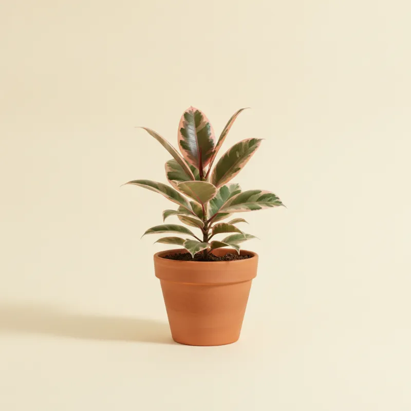 Ficus — Ficus elastica 'Belize' (illustratie)