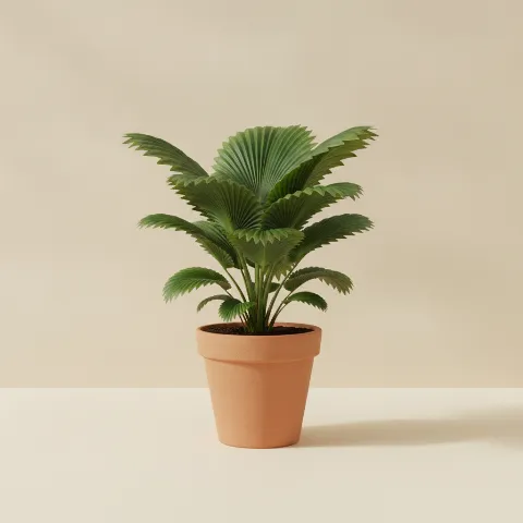 Waaierpalm β Licuala grandis (illustratie)