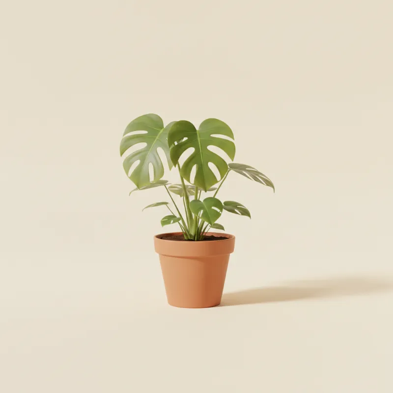 Gatenplant — Monstera pertusum (illustratie)
