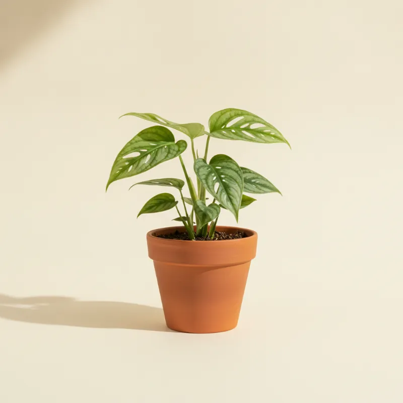 Gatenplant — Monstera siltepecana (illustratie)