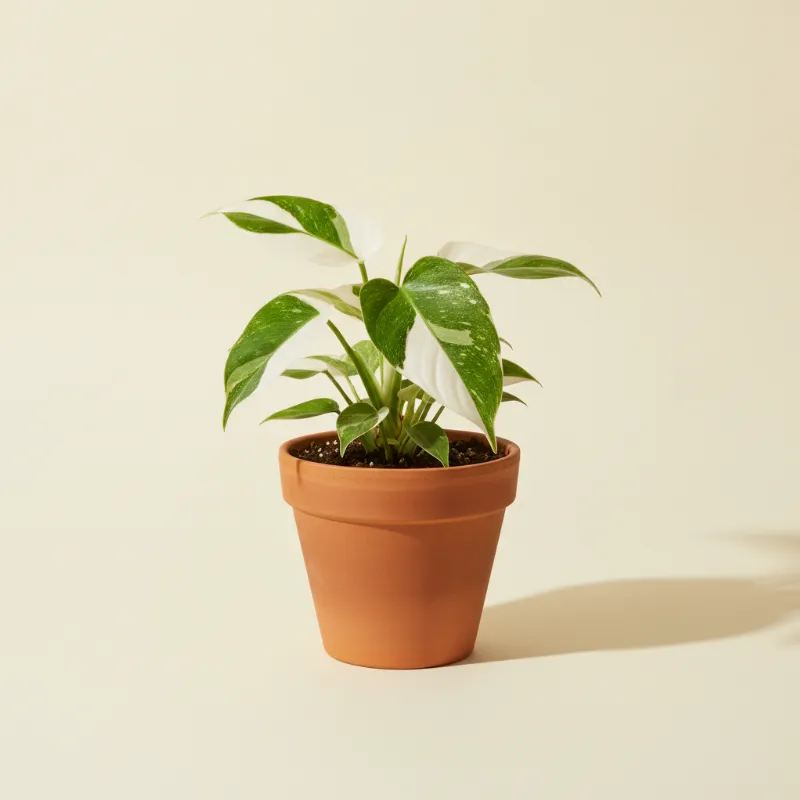 Philodendron — Philodendron 'White Princess' (illustratie)