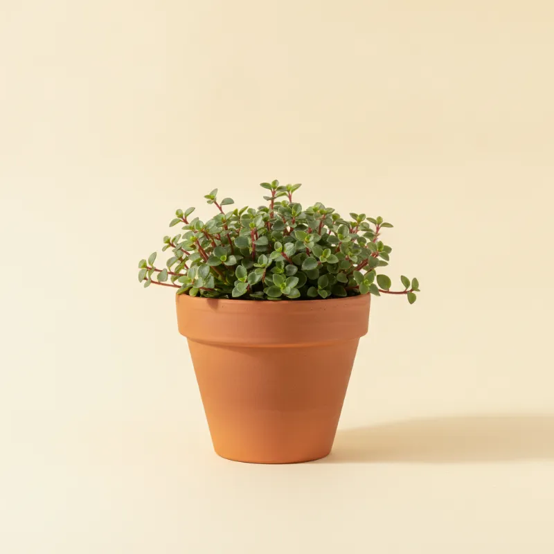Pannenkoekplant — Pilea glauca (illustratie)