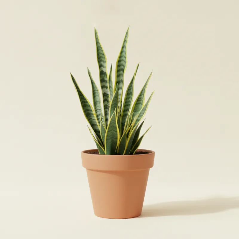 Vrouwentong — Sansevieria trifasciata 'Laurentii' (illustratie)