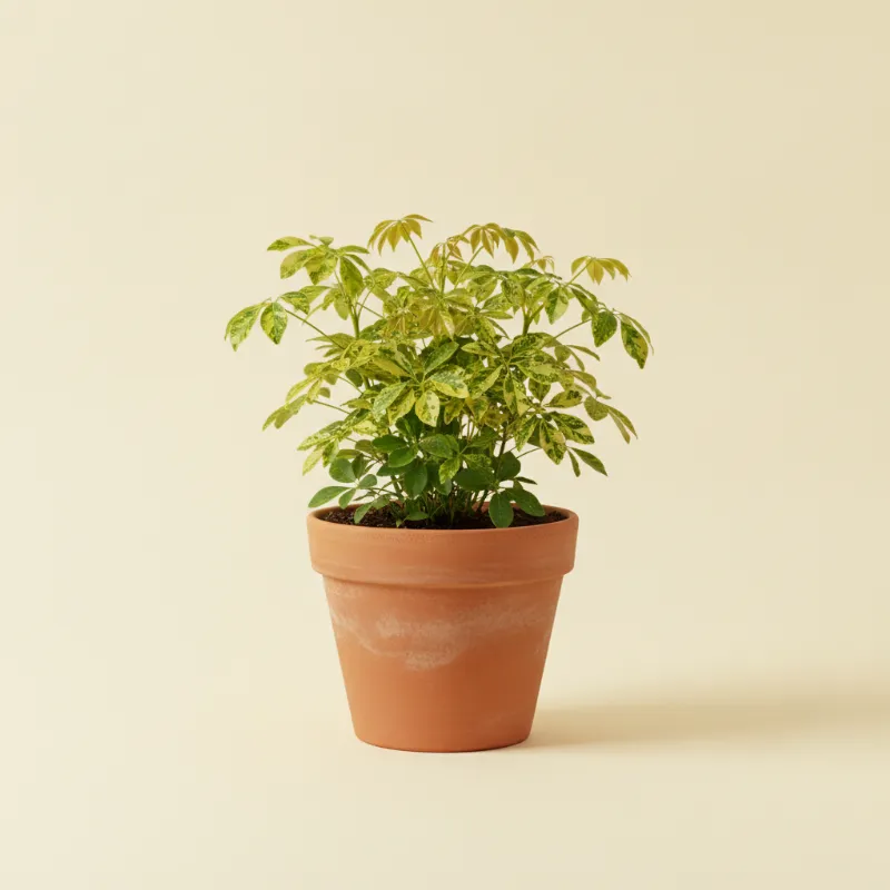 Vingerboom — Schefflera arboricola 'Gold Capella' (illustratie)