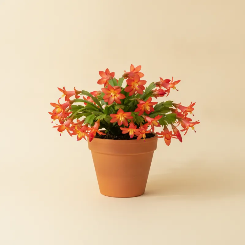 Lidcactus — Schlumbergera 'Christmas Flame' (illustratie)