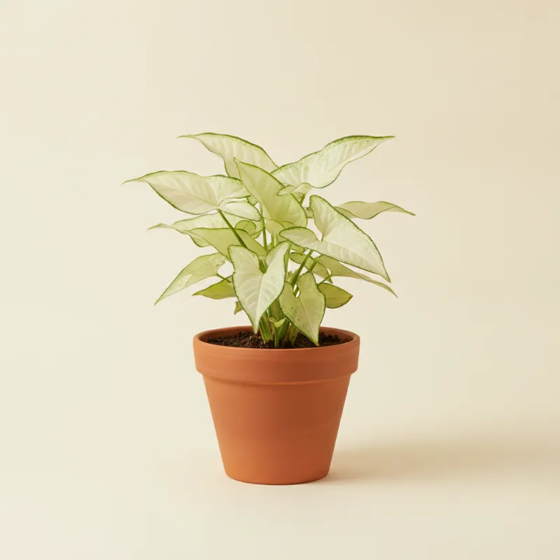 Pijlpuntplant — Syngonium podophyllum 'White Butterfly' (illustratie)