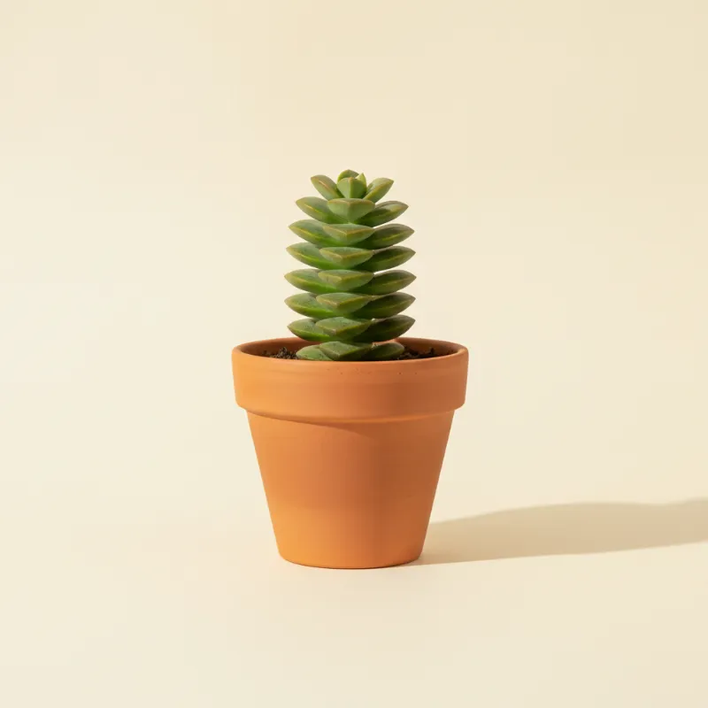 Jadeplant — Crassula 'Buddha' (illustratie)