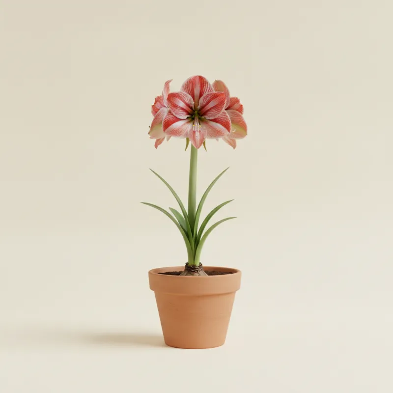 Amaryllis — Amaryllis 'Minerva' (illustratie)
