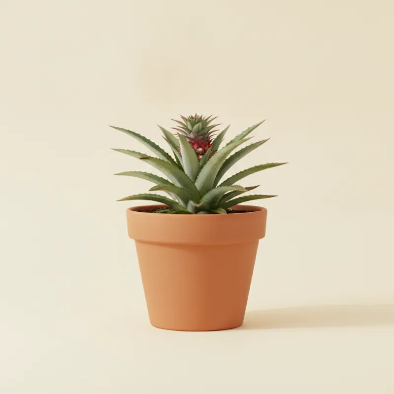 Sierananas — Ananas comosus 'Corona' (illustratie)