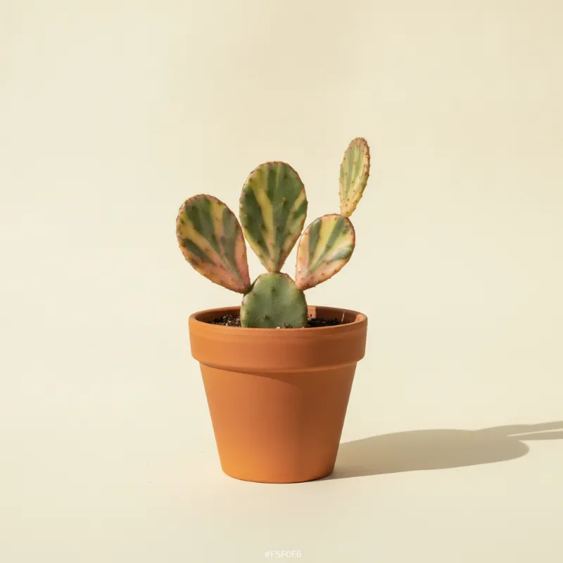 Opuntia monacantha 'Variegata' (illustratie)