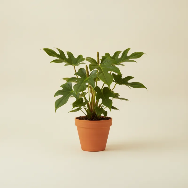 Flamingoplant — Anthurium 'Jungle King' (illustratie)