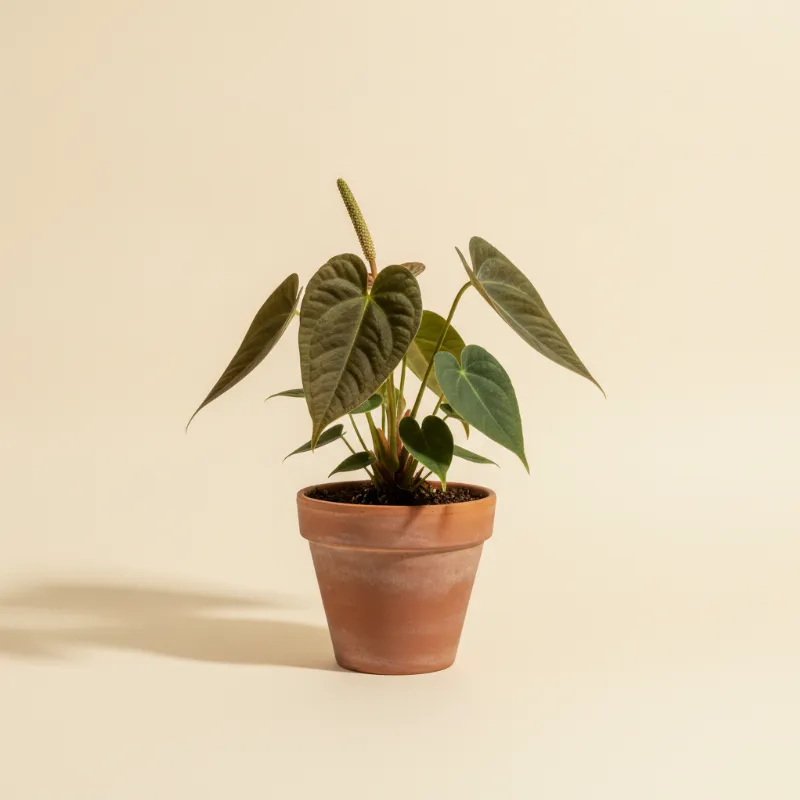Flamingoplant — Anthurium ace of spades (illustratie)