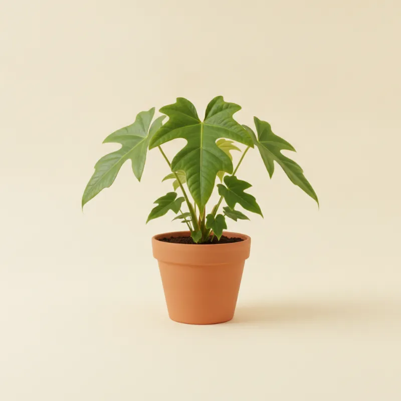 Flamingoplant — Anthurium peltigerum (illustratie)
