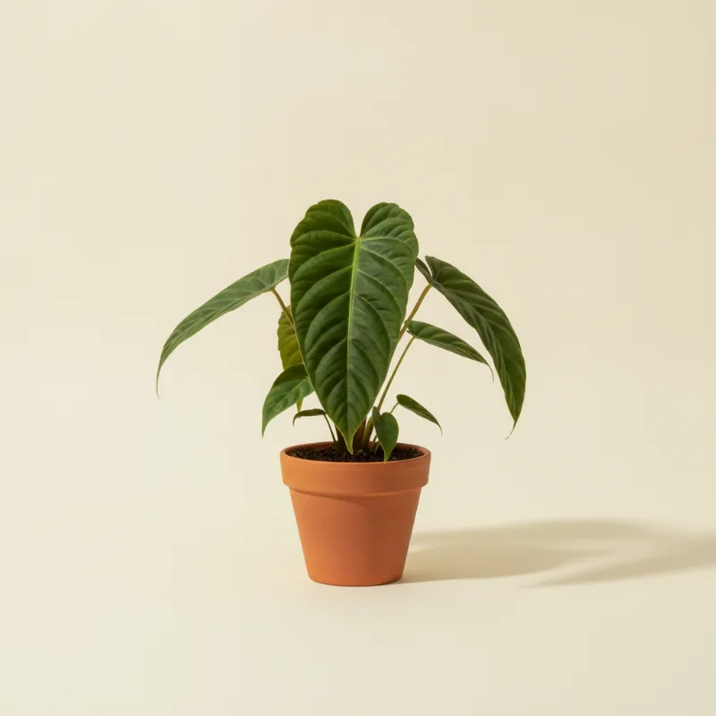 Flamingoplant — Anthurium veitchii (illustratie)
