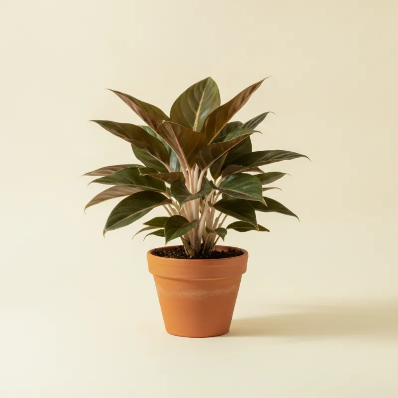 Aglaonema — Aglaonema 'Chocolate' (illustratie)