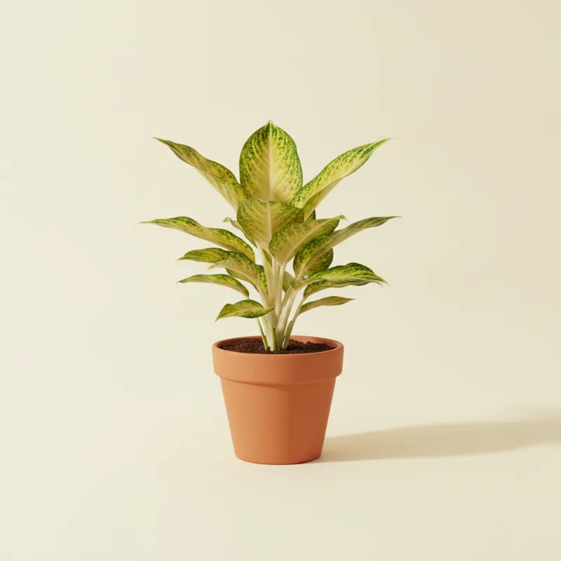 Aglaonema — Aglaonema 'Golden Madonna' (illustratie)