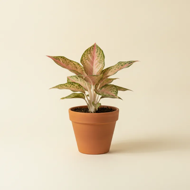 Aglaonema — Aglaonema 'Sparkling Sarah' (illustratie)