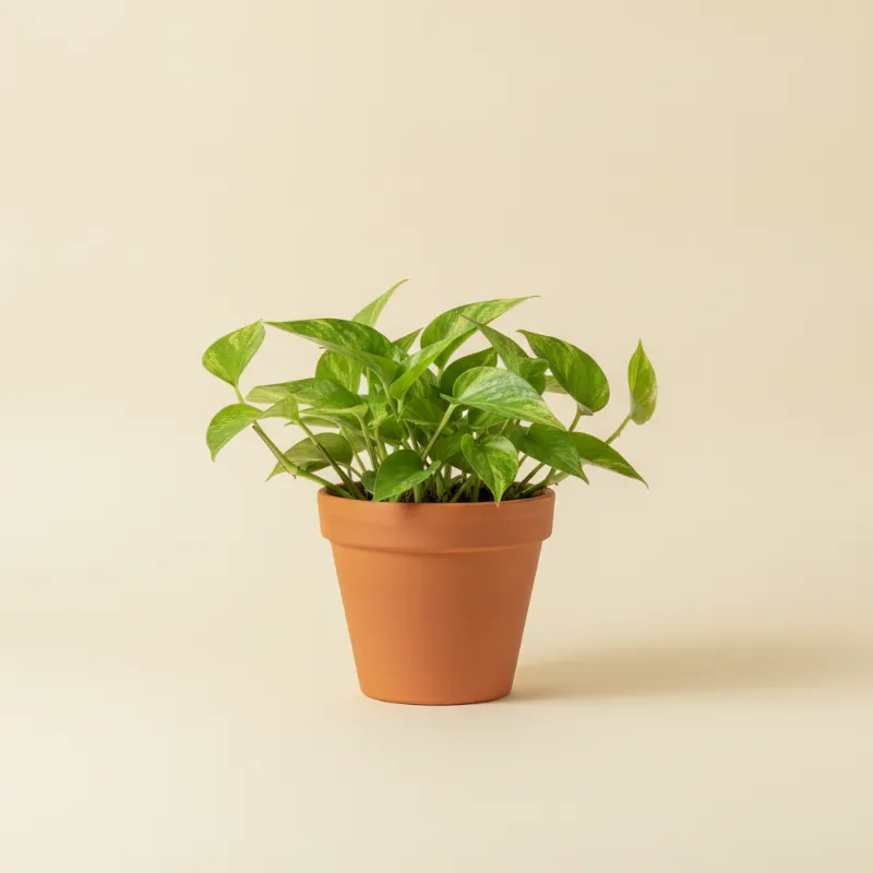Drakenklimop — Epipremnum aureum 'Global Green' (illustratie)