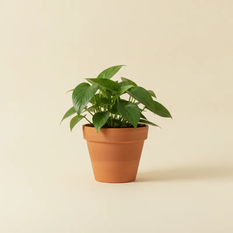 Drakenklimop — Epipremnum aureum 'Jade' (illustratie)