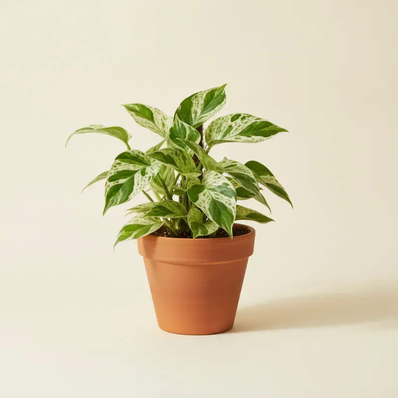 Drakenklimop — Epipremnum pinnatum 'Marble Variegata' (illustratie)