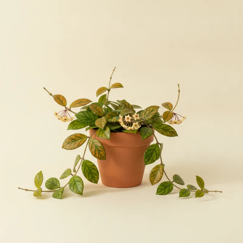 Wasbloem — Hoya vitellina (illustratie)