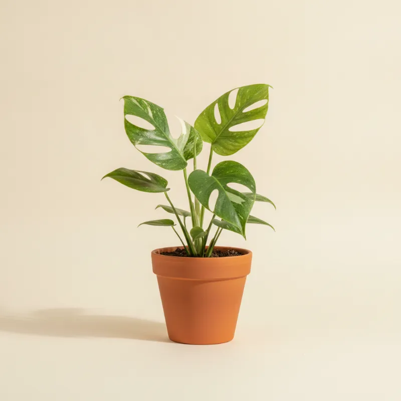 Gatenplant — Monstera adansonii 'Mint' (illustratie)