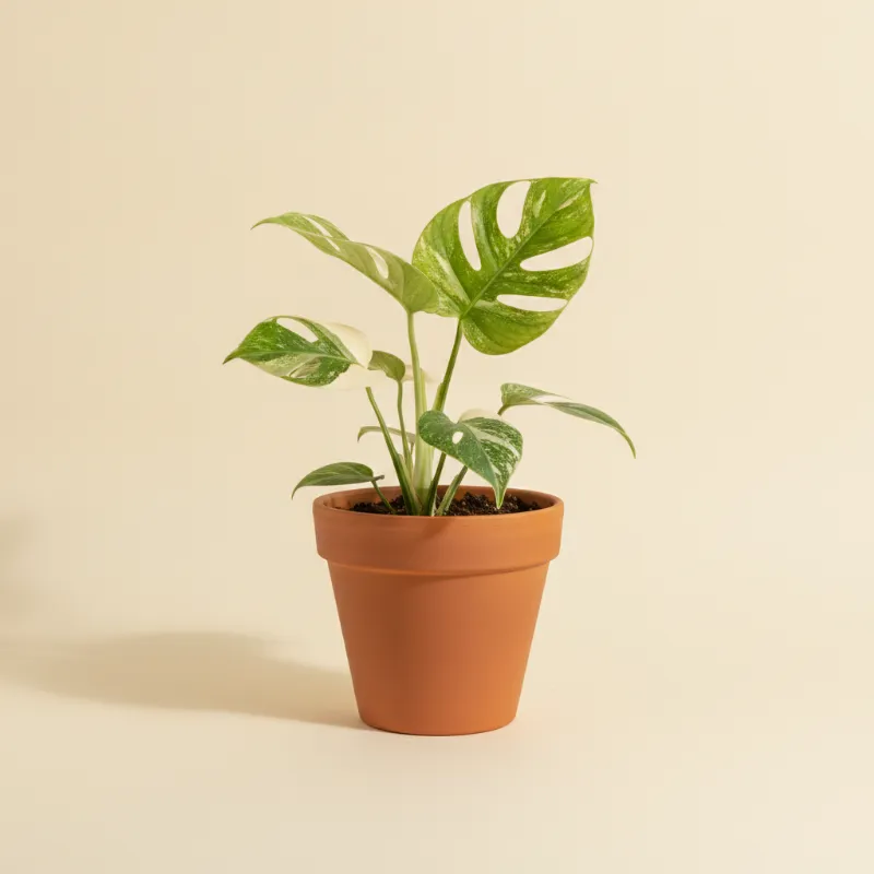 Gatenplant — Monstera adansonii 'Variegata' (illustratie)