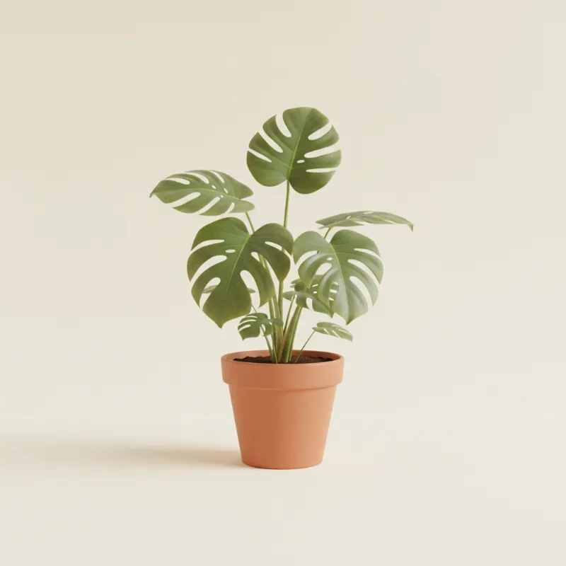 Gatenplant — Monstera deliciosa 'Sierrana' (illustratie)