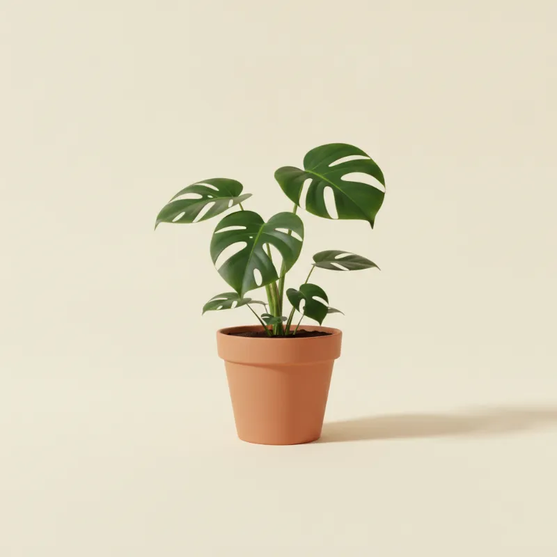Gatenplant — Monstera lechleriana (illustratie)