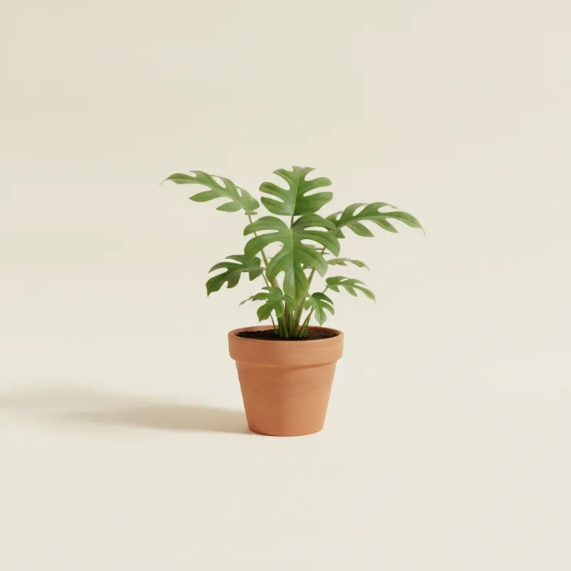 Gatenplant — Monstera subpinnata (illustratie)