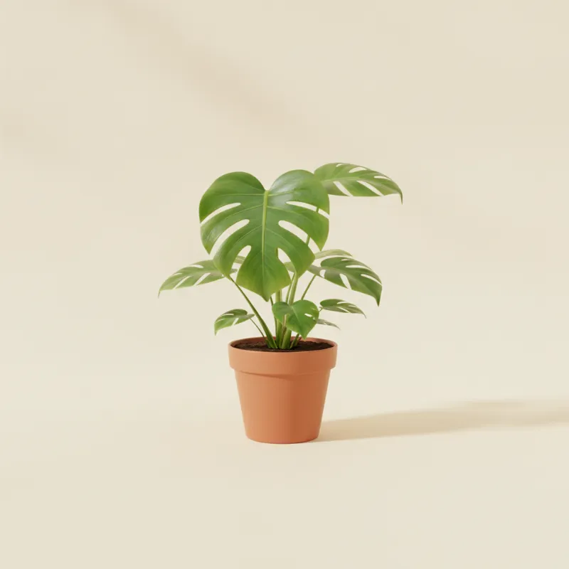 Gatenplant — Monstera 'Green Galaxy' (illustratie)