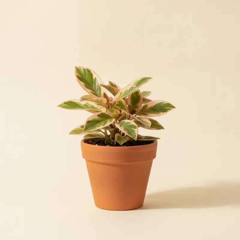 Peperomia — Peperomia clusiifolia 'Ginny' (illustratie)