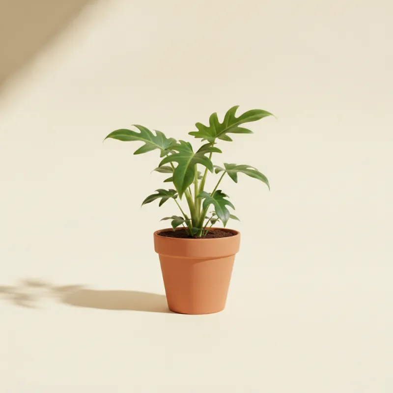 Philodendron — Philodendron burle-marxii (illustratie)