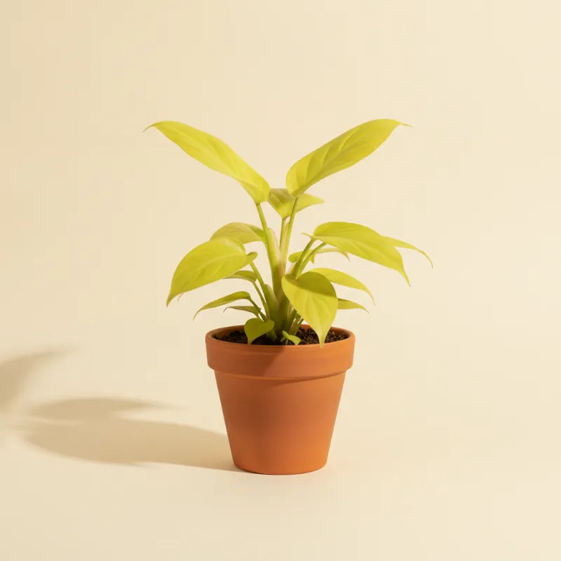 Philodendron — Philodendron domesticum 'Lemon Lime' (illustratie)
