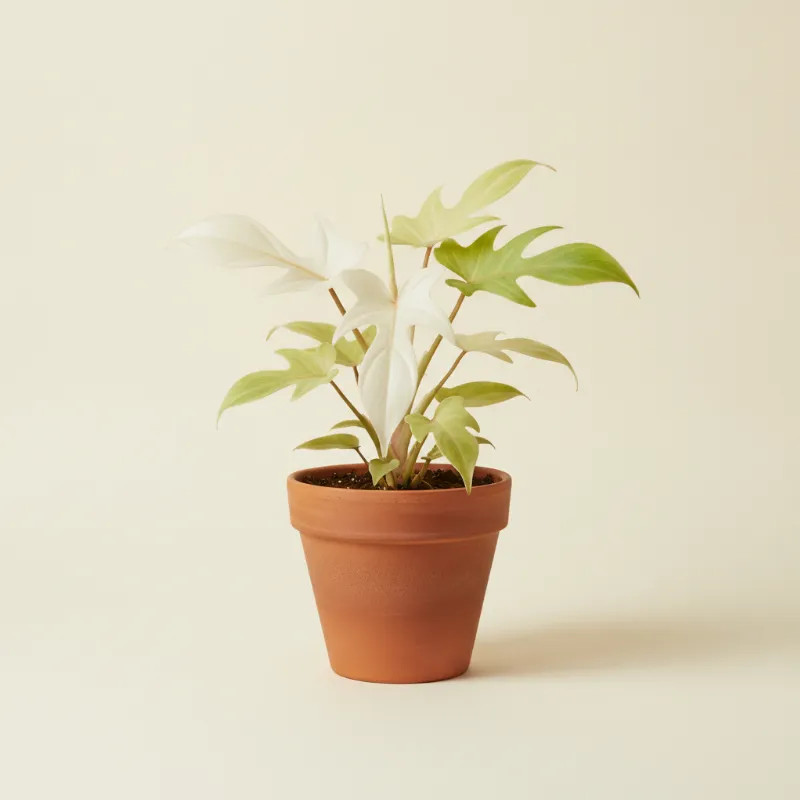 Philodendron — Philodendron florida ghost (illustratie)