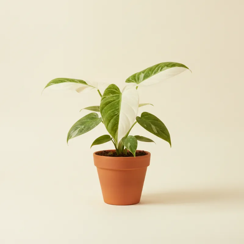 Philodendron — Philodendron gloriosum 'Variegata' (illustratie)