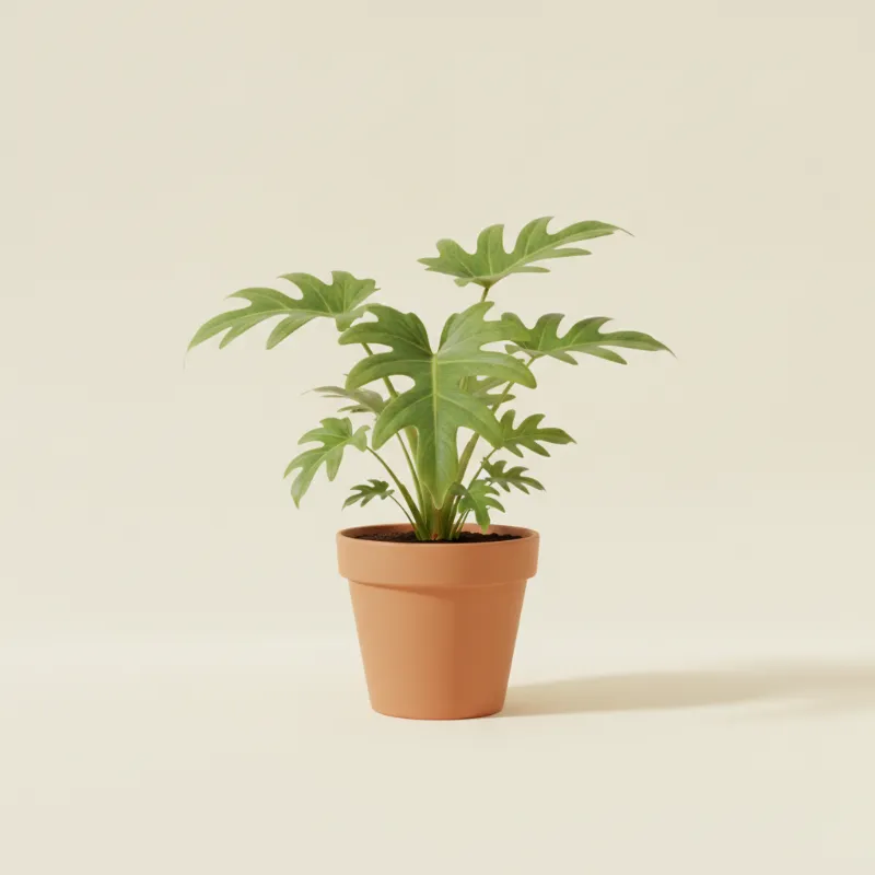 Philodendron — Philodendron radiatum (illustratie)